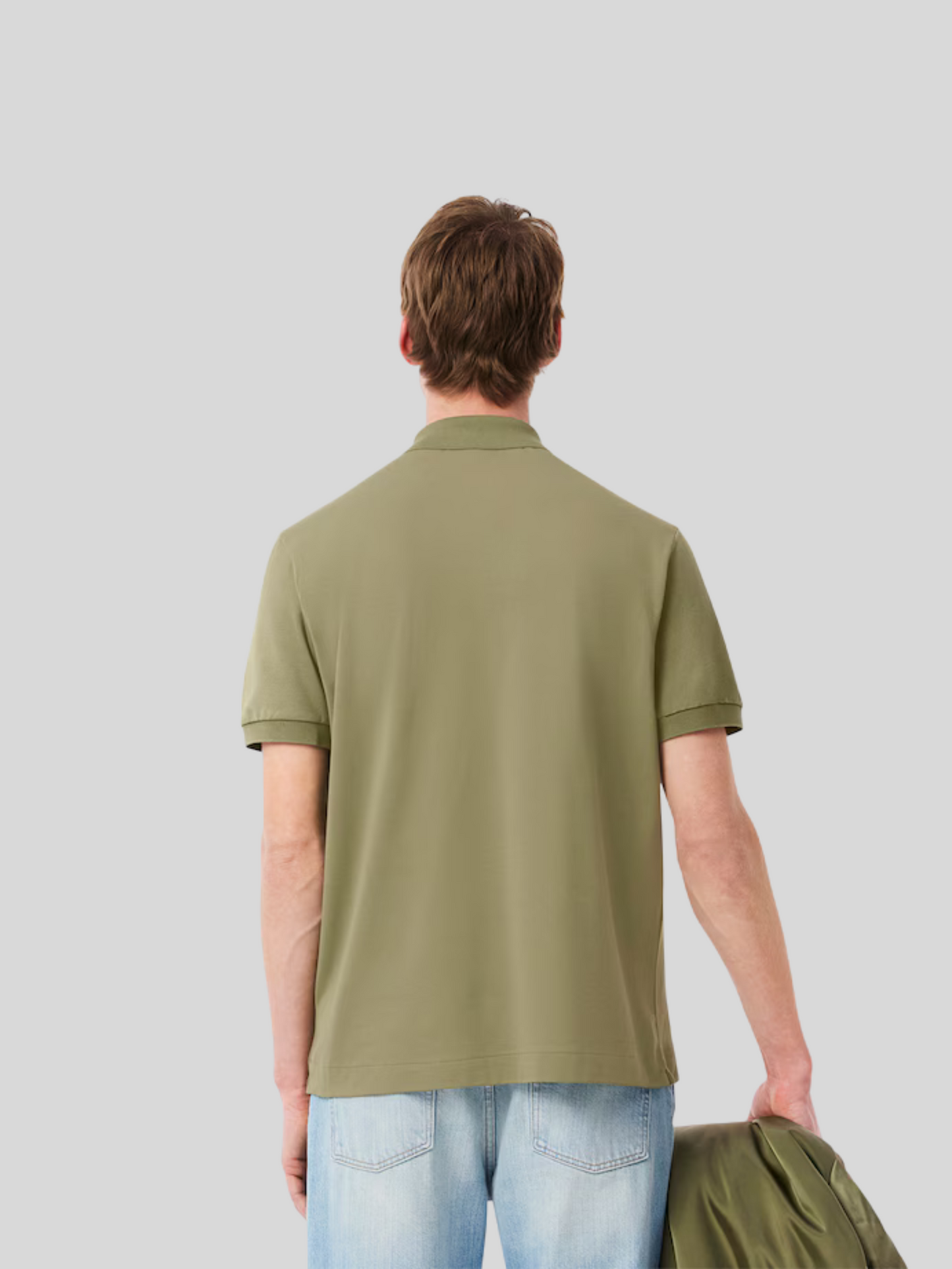 POLO LACOSTE VERDE MILITARE